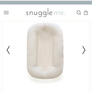 Snuggle me organic infant lounger in Natural with Natural cover